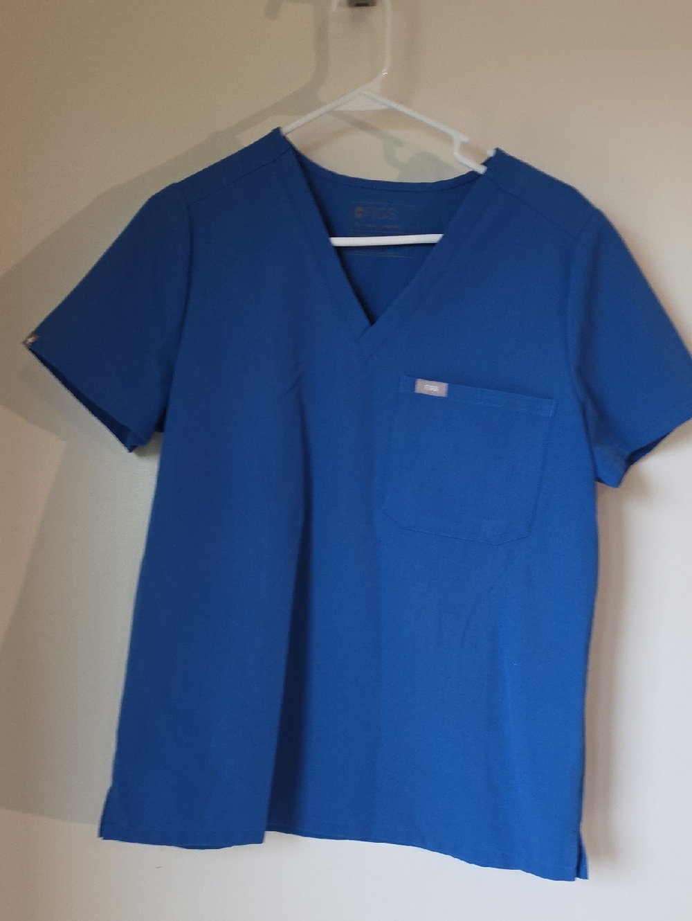 Set FIGS Royal Blue V-Neck Medical Scrub Top